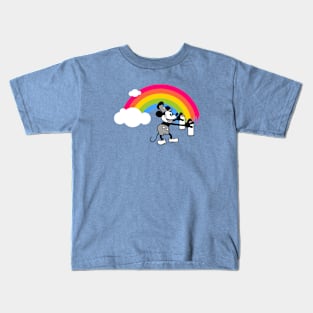 STEAMBOAT WILLIE - Graffiti rainbow Kids T-Shirt